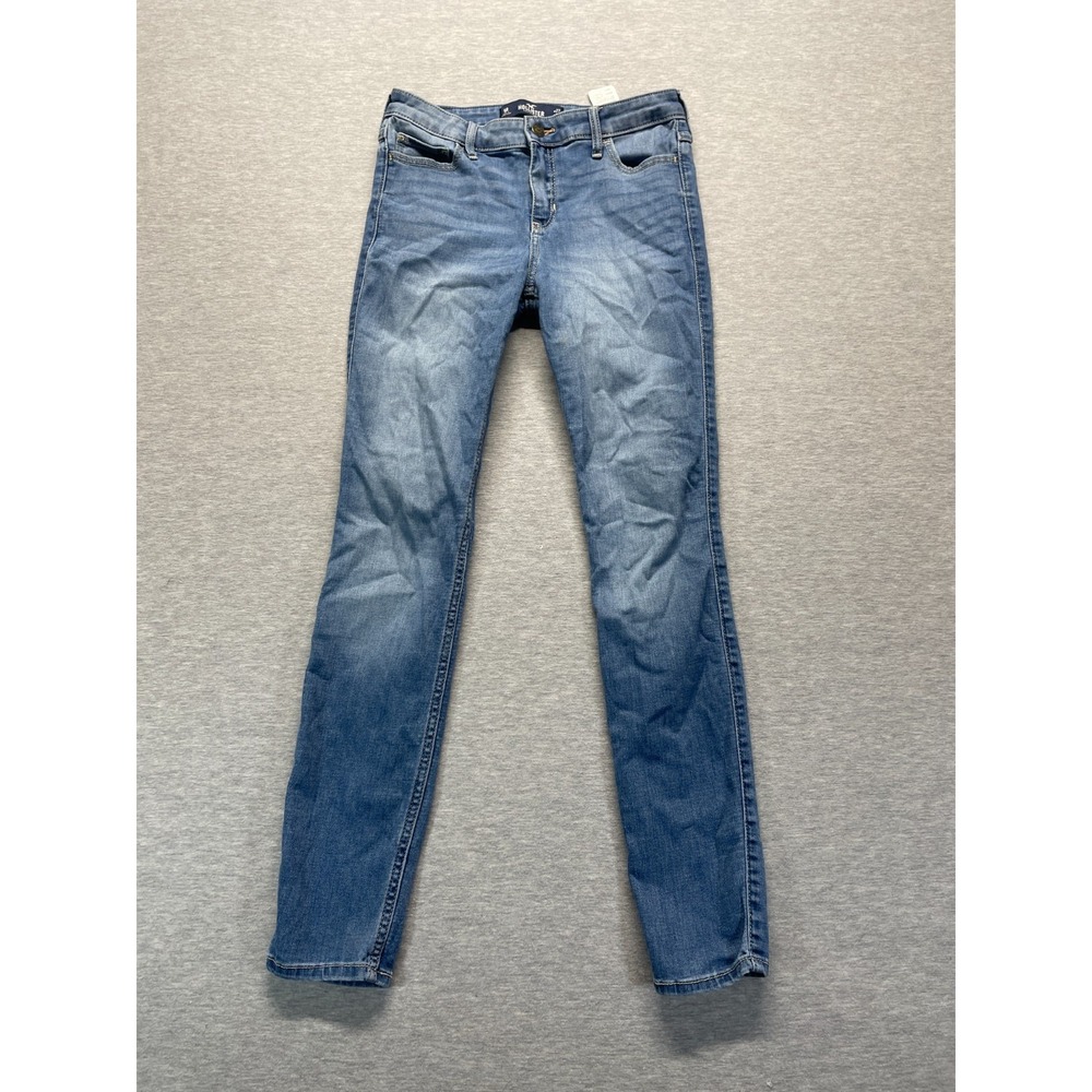Hollister Skinny Jeans Womens 5 Blue Medium Wash Denim Cotton Stretch Streetwear